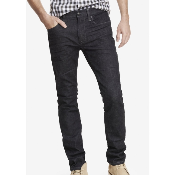 Slim Express Alec Jeans Preowned- Express Distressed Slim